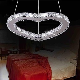 Moderne moderne krystal krom metal lysekrone