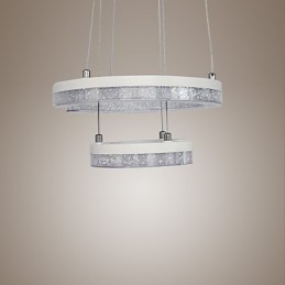 Crystal Pendel Light Bogstavet "C" Form Modern Lampe To ringe