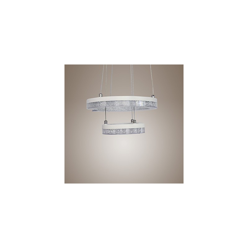 Crystal Pendel Light Bogstavet "C" Form Modern Lampe To ringe