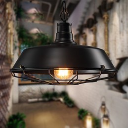 Pendellamper American Country Retro Smedejern Moderne og kontrakteret Warehouse Droplight