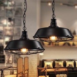 Pendellamper American Country Retro Smedejern Moderne og kontrakteret Warehouse Droplight