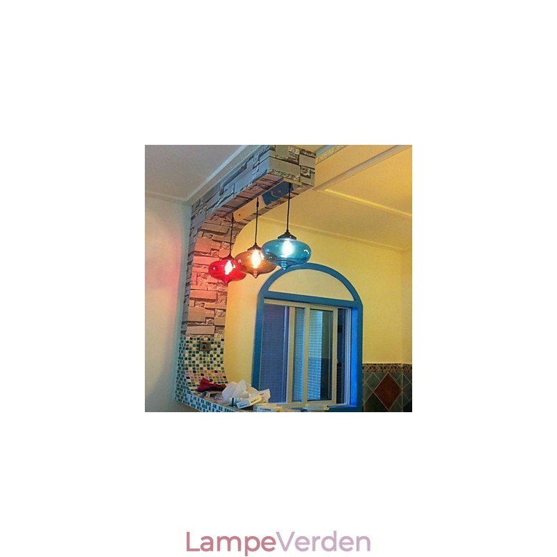 Bubble Design Pendel 1 Lys med gennemsigtig skærm