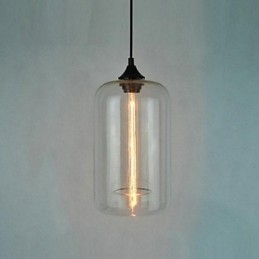 Flaskedesign vedhæng 1 lys minimalistisk jernmaleri