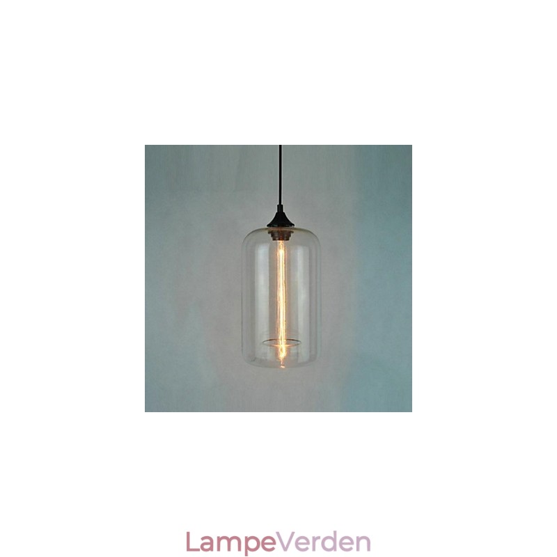 Flaskedesign vedhæng 1 lys minimalistisk jernmaleri