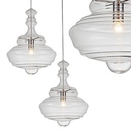 Kunstnerisk Pendel 1 Lys Moderne EnkelhedFarveløst klart glas