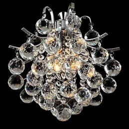 Moderne moderne krystal krom lysekrone pendellampe