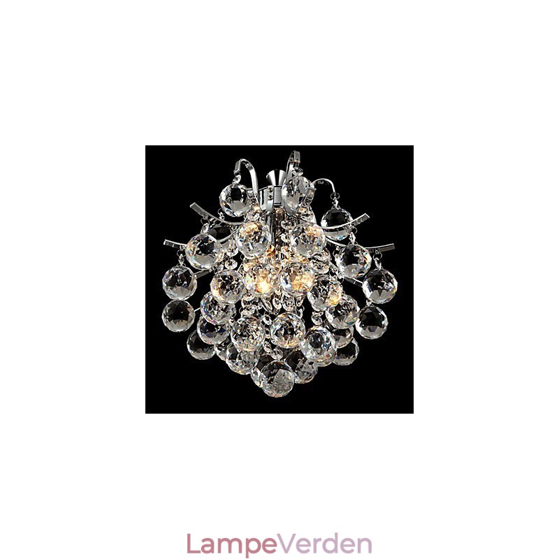 Moderne moderne krystal krom lysekrone pendellampe
