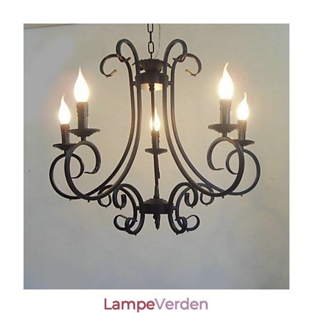 Traditionel klassisk maleri metal lysekrone