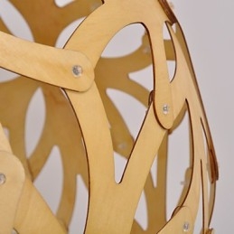 Retro Country Wood Bambus Pendel Light