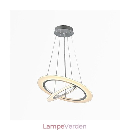Akryl Pendel Loft Hængende Lysekrone Lamper Armaturer med 2 ringe Akryl Pendel Loft Hængende Lysekrone Lamper Armaturer med 2 ringe