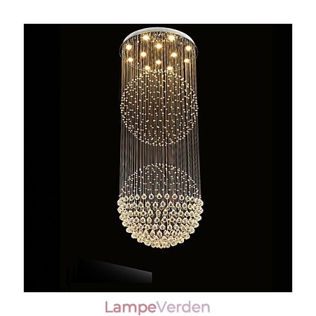 Pendel Moderne Krystal Lysekrone 12 Lys Sølv Canpoy Klar Krystal Globe Loftslamper Armaturer Pendel Moderne Krystal Lysekrone 12 Lys Sølv Canpoy Klar Krystal Globe Loftslamper Armaturer