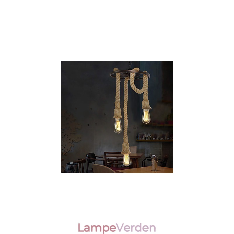 Retro mini stil galvaniseret metal pendel