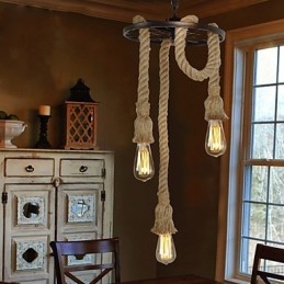 Retro mini stil galvaniseret metal pendel