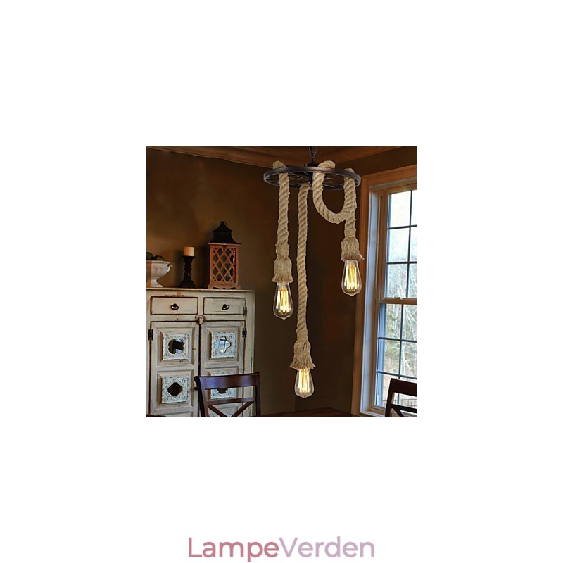 Retro mini stil galvaniseret metal pendel