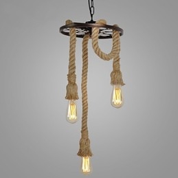 Retro mini stil galvaniseret metal pendel