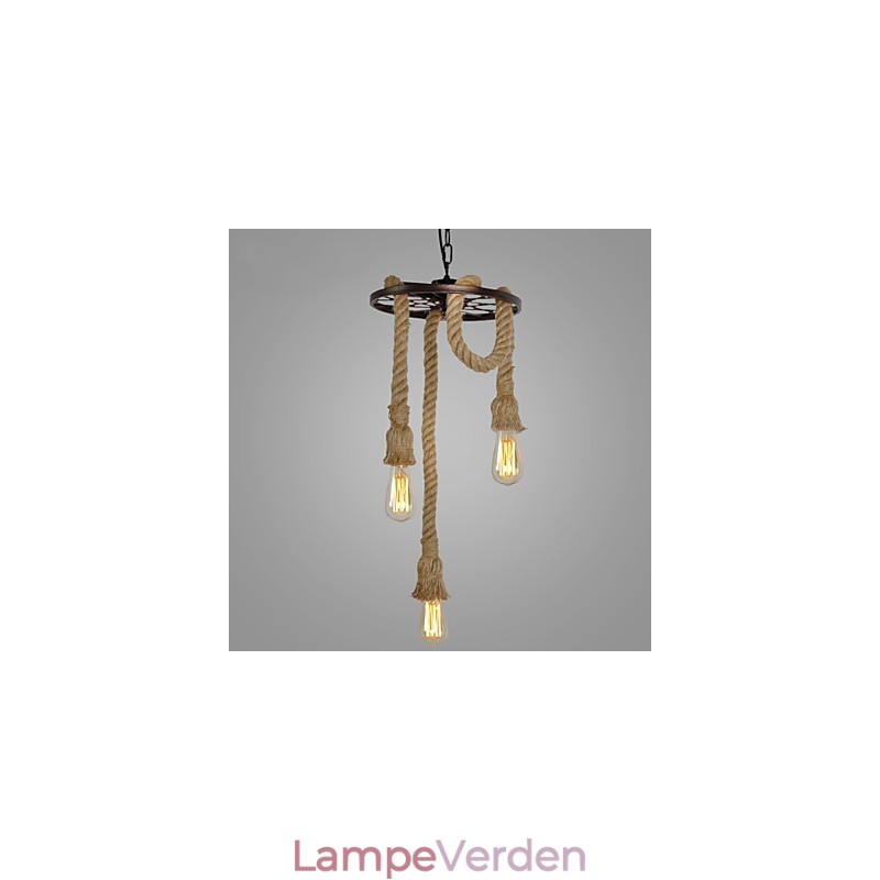 Retro mini stil galvaniseret metal pendel