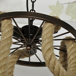 Retro mini stil galvaniseret metal pendel