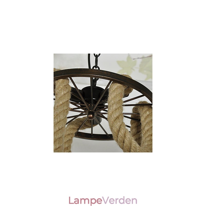 Retro mini stil galvaniseret metal pendel