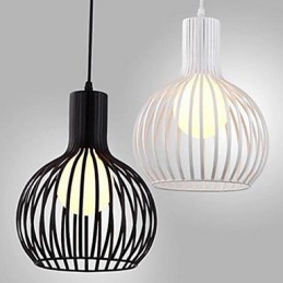 Amerikansk Retro Contracted Smedejern Birdcage Lysekrone Lampe Lys