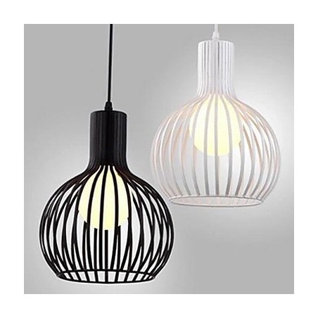 Amerikansk Retro Contracted Smedejern Birdcage Lysekrone Lampe Lys