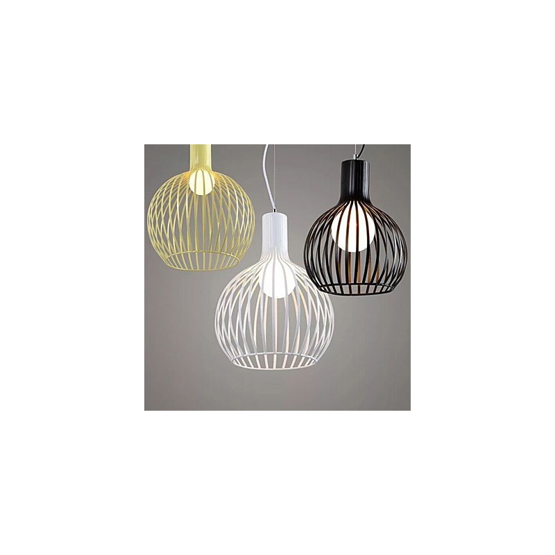 Amerikansk Retro Contracted Smedejern Birdcage Lysekrone Lampe Lys