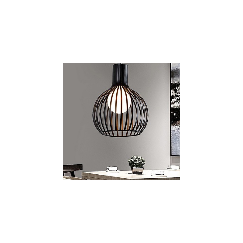 Amerikansk Retro Contracted Smedejern Birdcage Lysekrone Lampe Lys