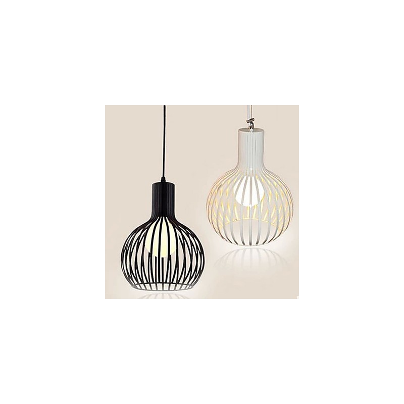 Amerikansk Retro Contracted Smedejern Birdcage Lysekrone Lampe Lys