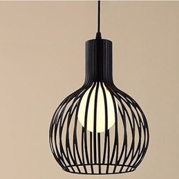 Amerikansk Retro Contracted Smedejern Birdcage Lysekrone Lampe Lys
