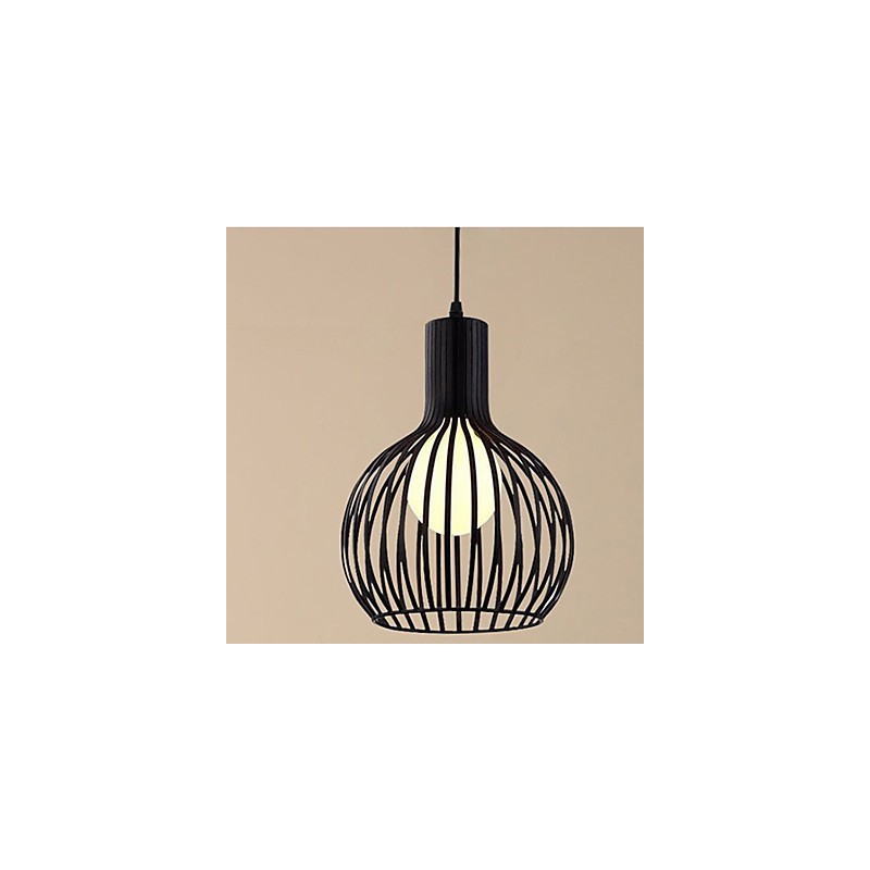 Amerikansk Retro Contracted Smedejern Birdcage Lysekrone Lampe Lys