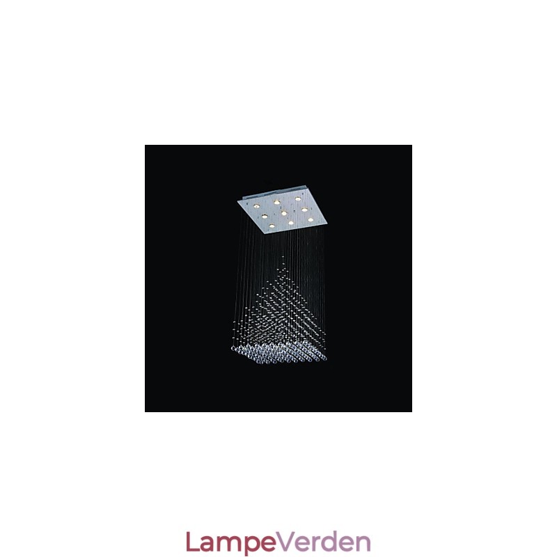 Moderne moderne krystal krom metal flush Mount