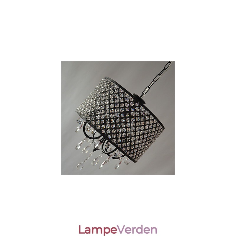 Moderne moderne trommekrystal krom lysekrone