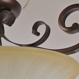 5 Vintage Mini Style Painting Metal Pendel Light