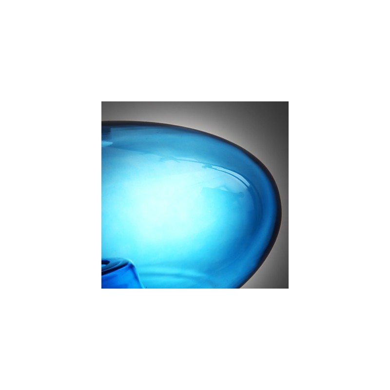 Pendel moderne design blå glaspære inkluderet