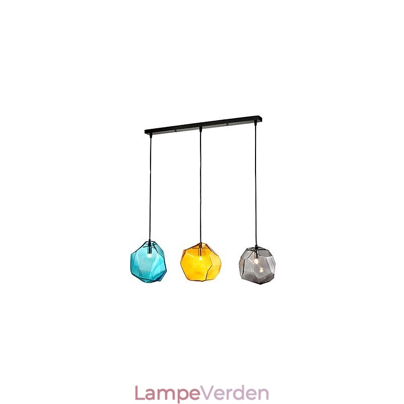 Pendel 3 Light Italy Style Transparent galvanisering