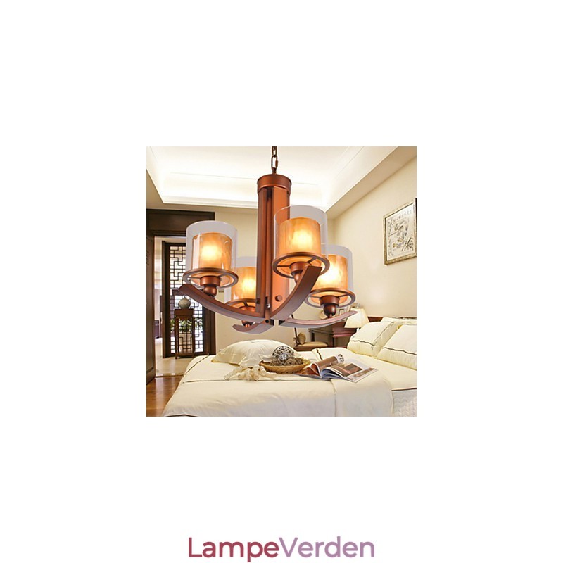 Traditionel Klassisk Retro Mini Stil Maleri Metal Lysekrone