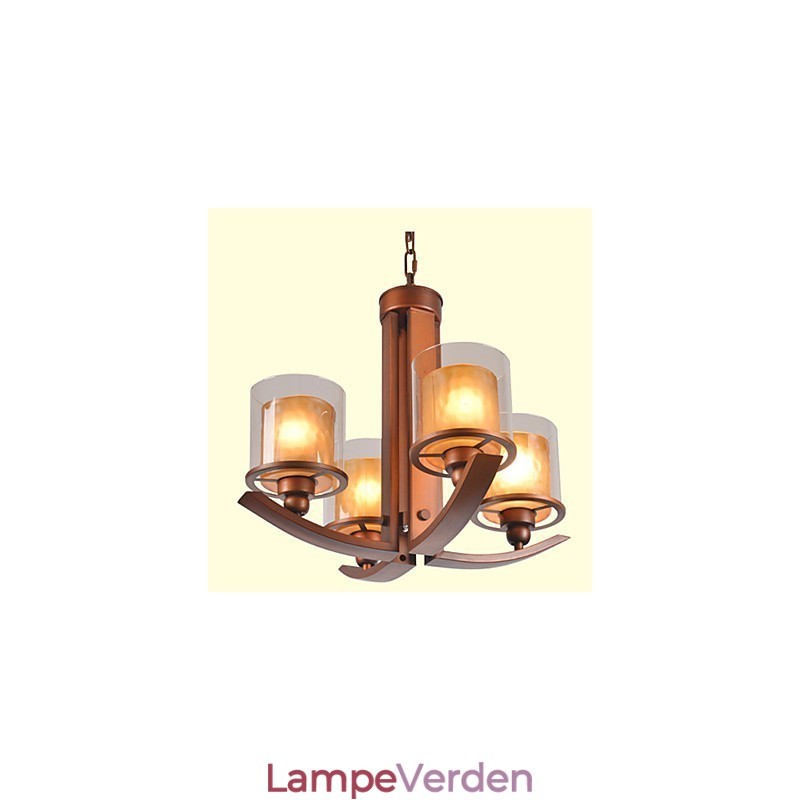 Traditionel Klassisk Retro Mini Stil Maleri Metal Lysekrone