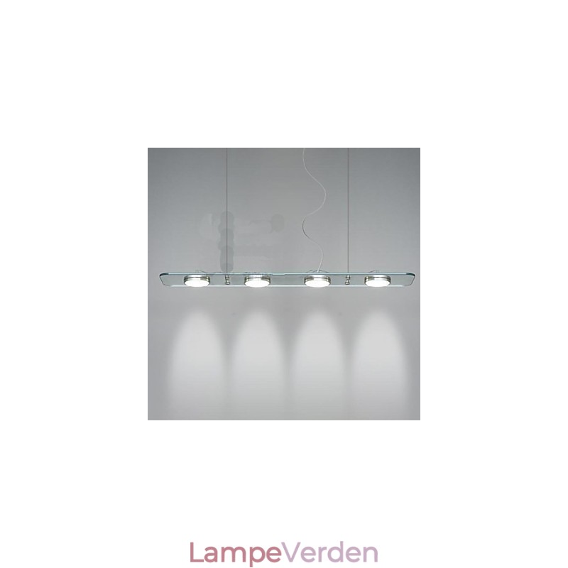Restaurant skrivebordslampe rektangulært glas