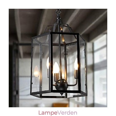 Traditionel klassisk vintage retro lanterne land mini stil maleri metal pendel lys spisestue Traditionel klassisk vintage retro lanterne land mini stil maleri metal pendel lys spisestue