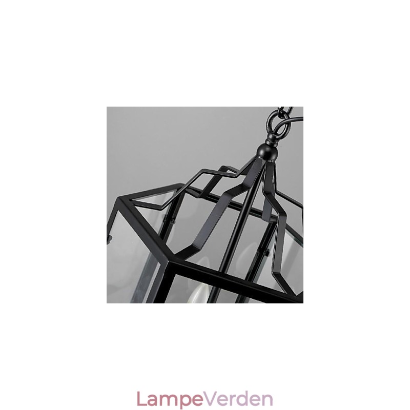 Traditionel klassisk vintage retro lanterne land mini stil maleri metal pendel lys spisestue