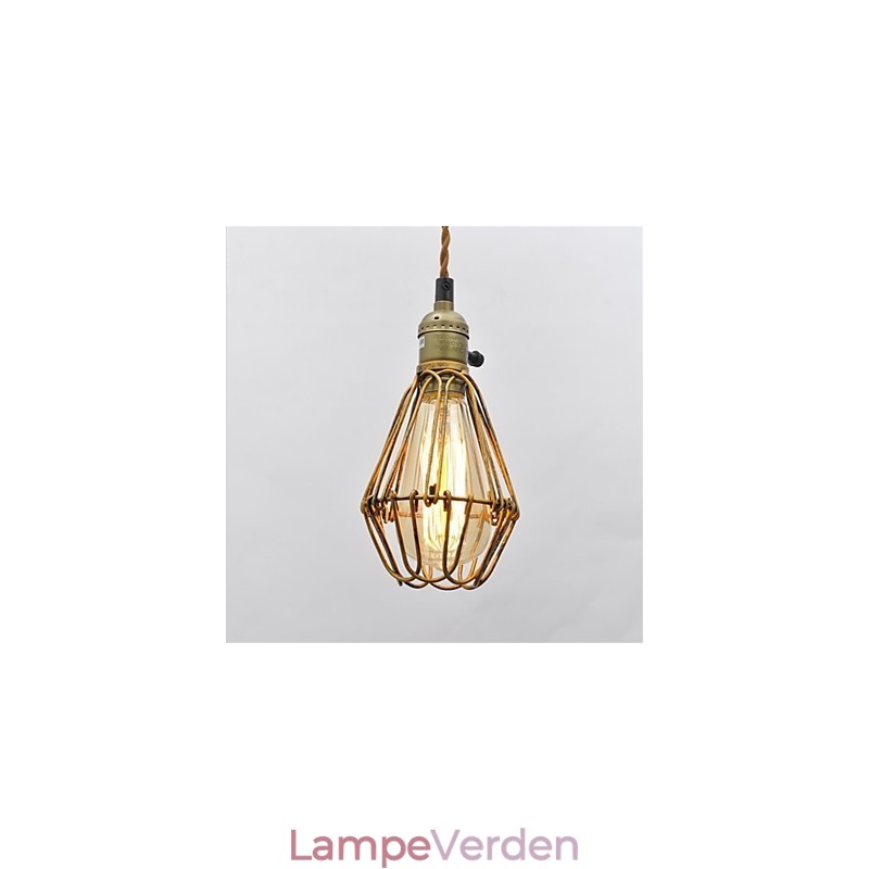 Amerikansk land Vintage enkelthoved lotus jern lysekrone