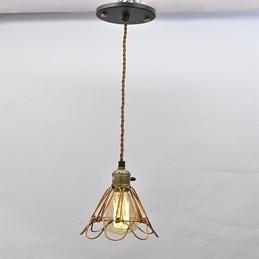 Amerikansk land Vintage enkelthoved lotus jern lysekrone