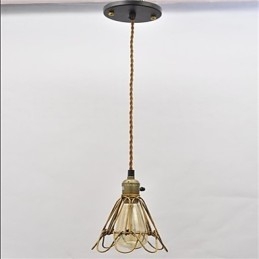 Amerikansk land Vintage enkelthoved lotus jern lysekrone