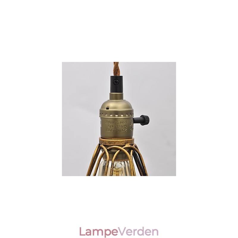 Amerikansk land Vintage enkelthoved lotus jern lysekrone