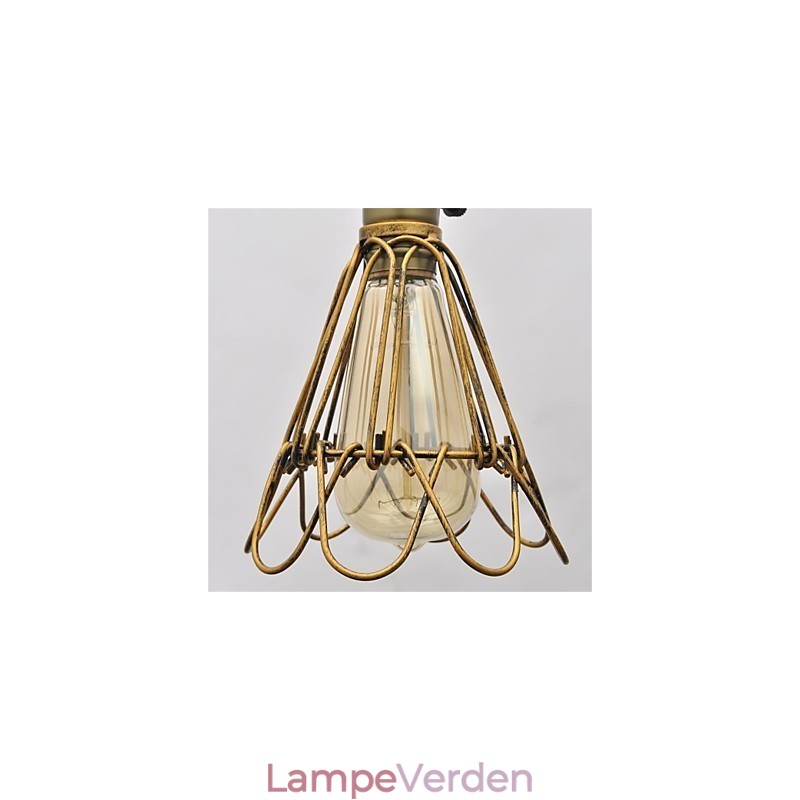 Amerikansk land Vintage enkelthoved lotus jern lysekrone