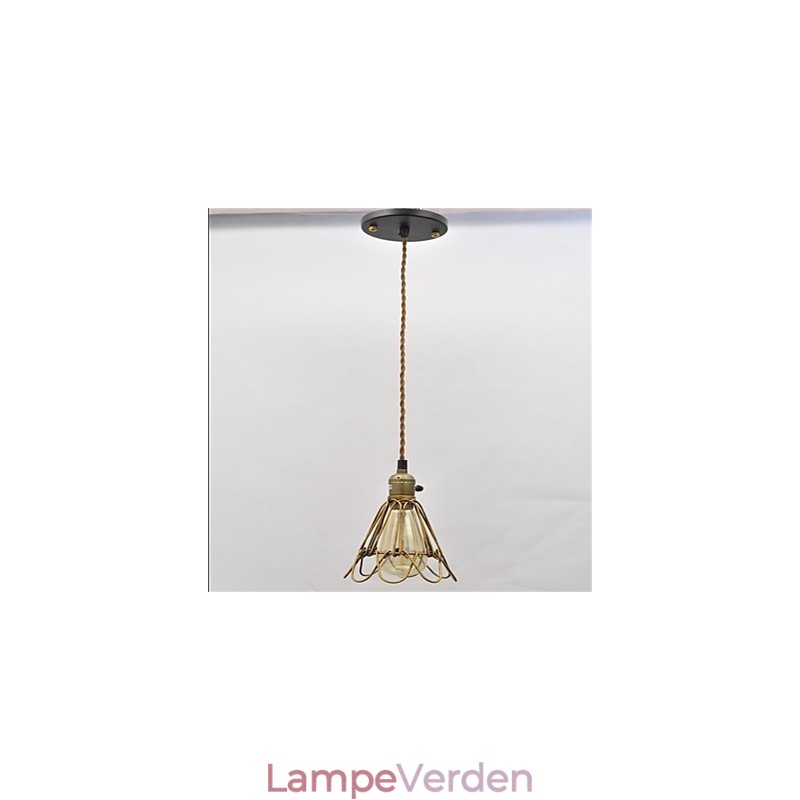Amerikansk land Vintage enkelthoved lotus jern lysekrone