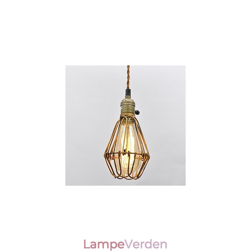 Amerikansk land Vintage enkelthoved lotus jern lysekrone