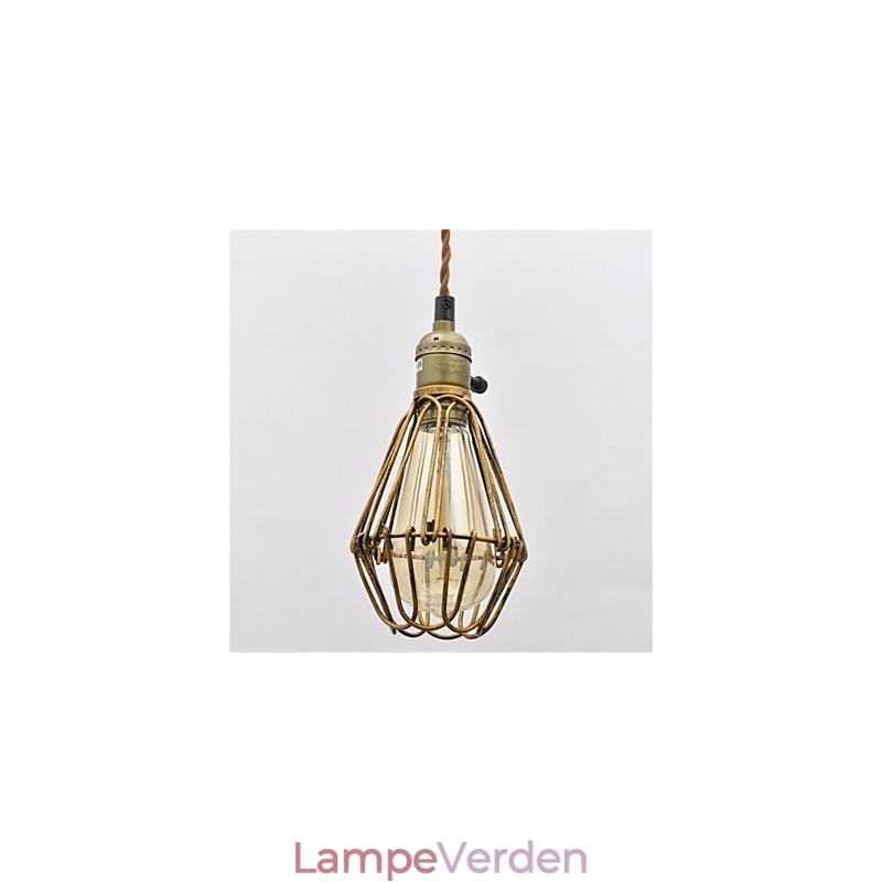 Amerikansk land Vintage enkelthoved lotus jern lysekrone