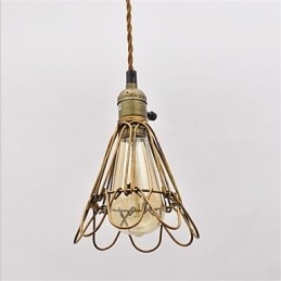 Amerikansk land Vintage enkelthoved lotus jern lysekrone