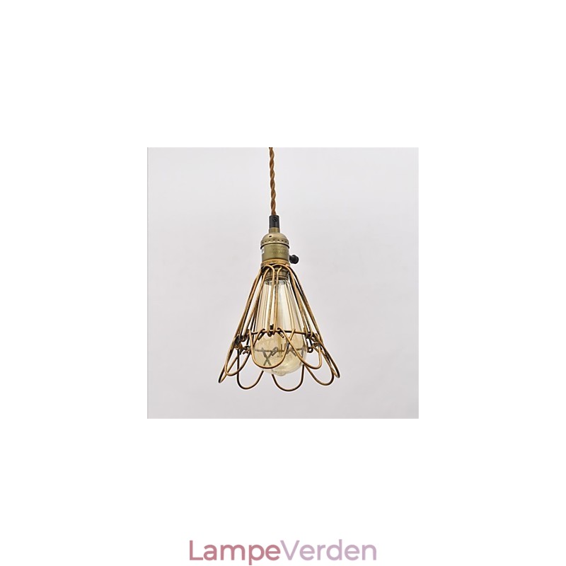 Amerikansk land Vintage enkelthoved lotus jern lysekrone