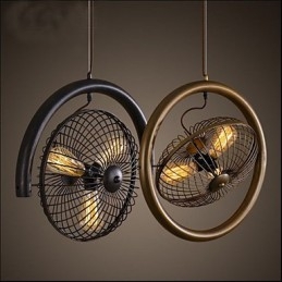 Retro Industrial Wind lampe blæser pendel amerikansk stil